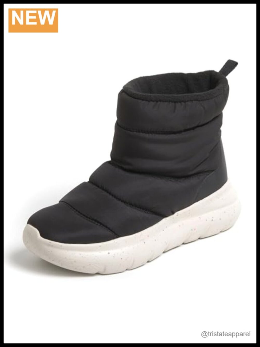 Women's Mid-Calf Boots Fleece Lining Nylon Slip-on Machine Washable Comfortable